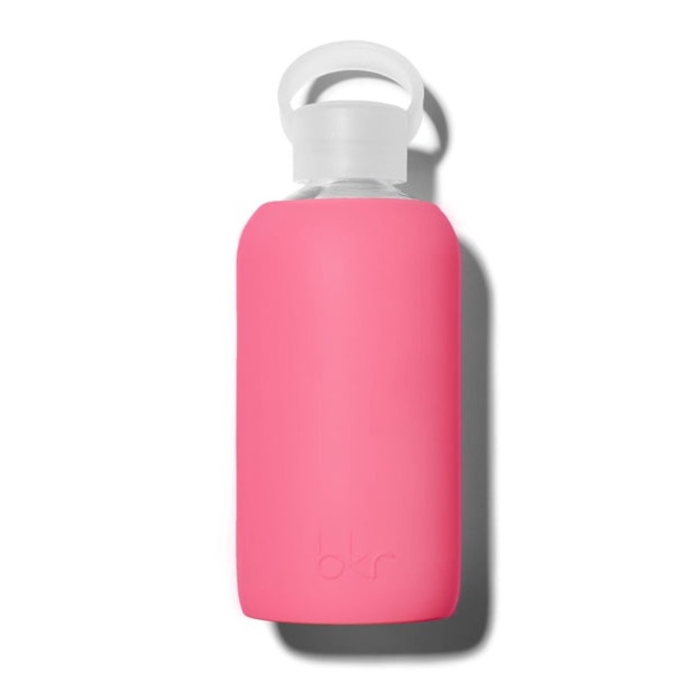 bkr Glass Water Bottle 
in FEMME (Watermelon Pink) 
500 ml. / 16 oz.